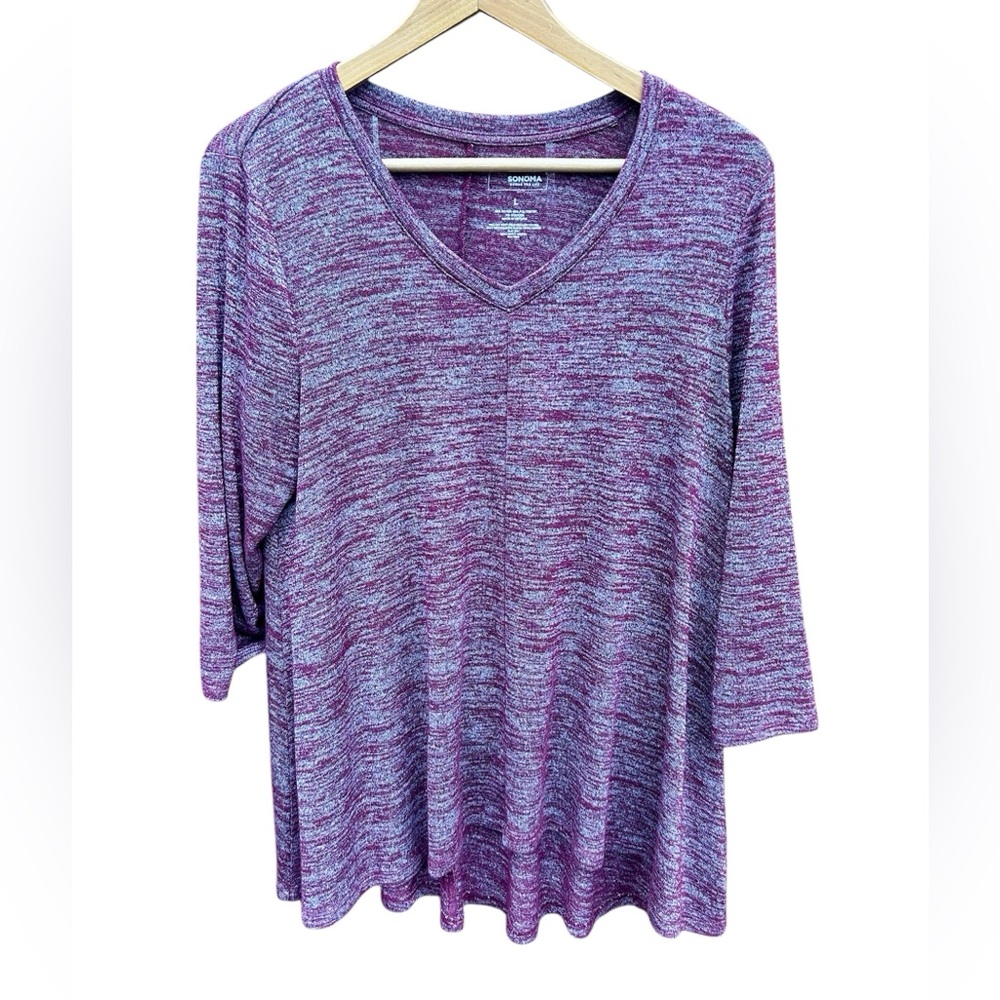 Sonoma Goods For Life V-Neck Tee Shirt Top Sz. Large